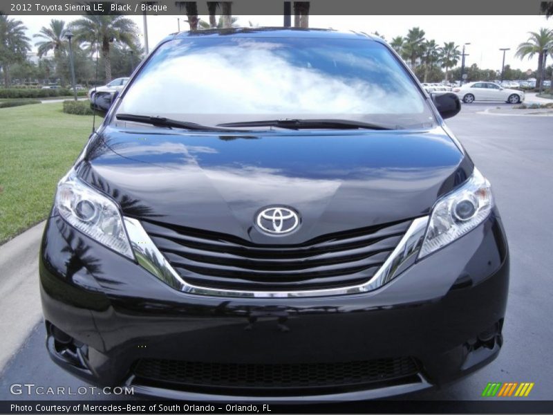 Black / Bisque 2012 Toyota Sienna LE