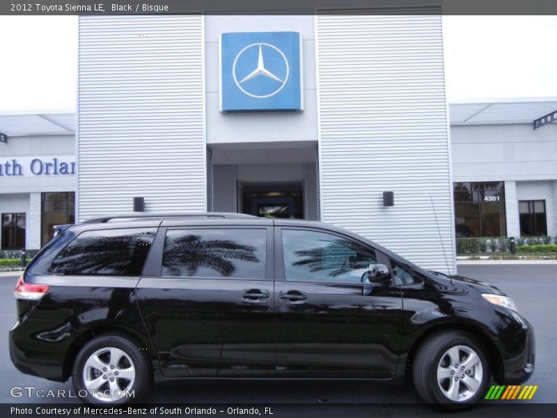 Black / Bisque 2012 Toyota Sienna LE
