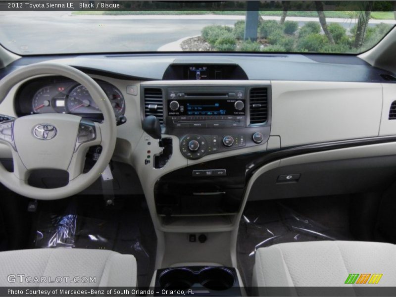 Black / Bisque 2012 Toyota Sienna LE