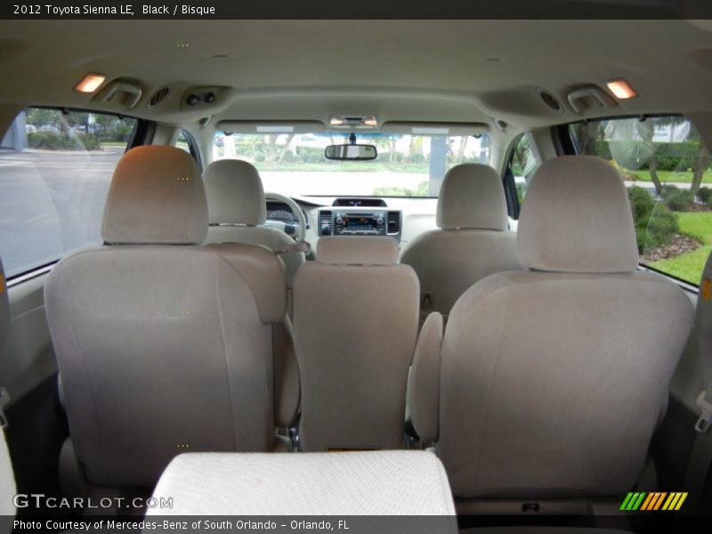 Black / Bisque 2012 Toyota Sienna LE