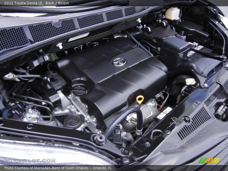 Black / Bisque 2012 Toyota Sienna LE