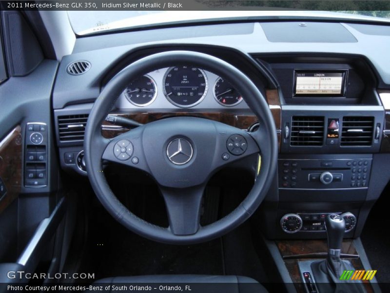 Iridium Silver Metallic / Black 2011 Mercedes-Benz GLK 350