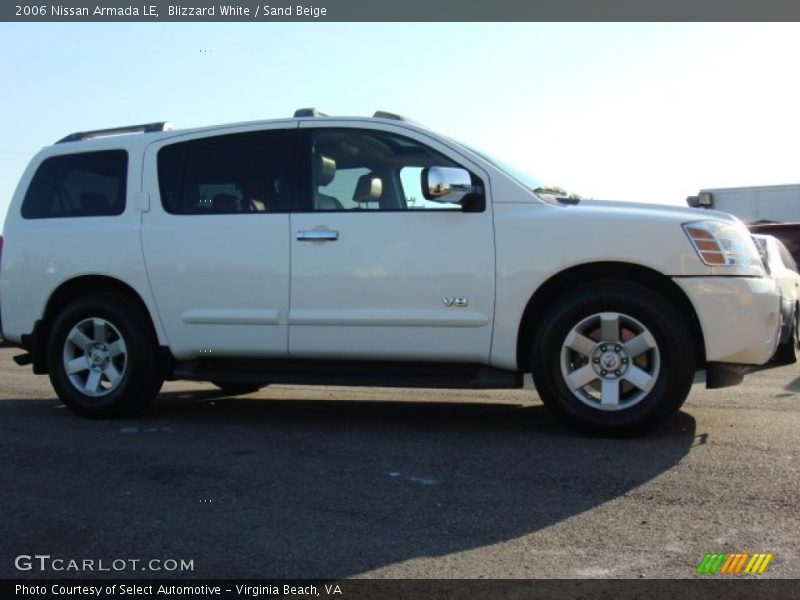 Blizzard White / Sand Beige 2006 Nissan Armada LE