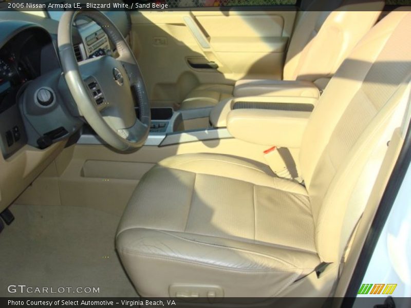 Blizzard White / Sand Beige 2006 Nissan Armada LE