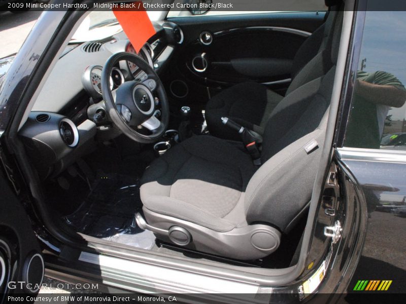 Midnight Black / Checkered Carbon Black/Black 2009 Mini Cooper Hardtop