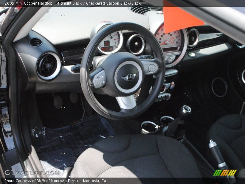 Midnight Black / Checkered Carbon Black/Black 2009 Mini Cooper Hardtop