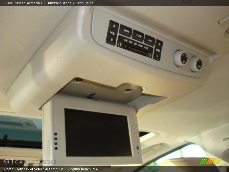 Blizzard White / Sand Beige 2006 Nissan Armada LE