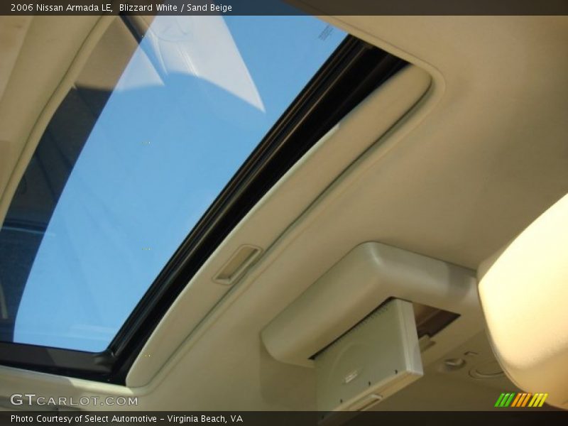 Blizzard White / Sand Beige 2006 Nissan Armada LE