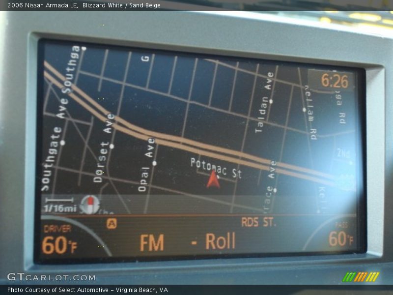 Blizzard White / Sand Beige 2006 Nissan Armada LE