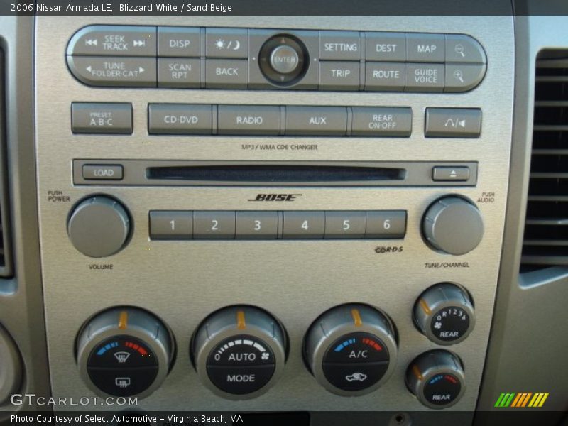 Blizzard White / Sand Beige 2006 Nissan Armada LE