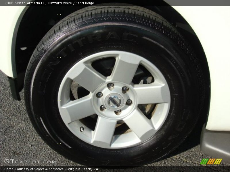 Blizzard White / Sand Beige 2006 Nissan Armada LE