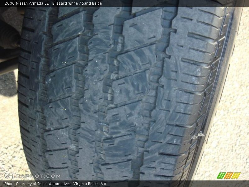 Blizzard White / Sand Beige 2006 Nissan Armada LE
