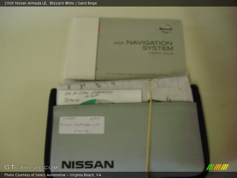 Blizzard White / Sand Beige 2006 Nissan Armada LE
