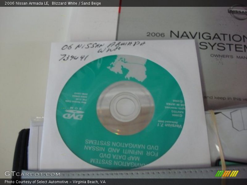Blizzard White / Sand Beige 2006 Nissan Armada LE