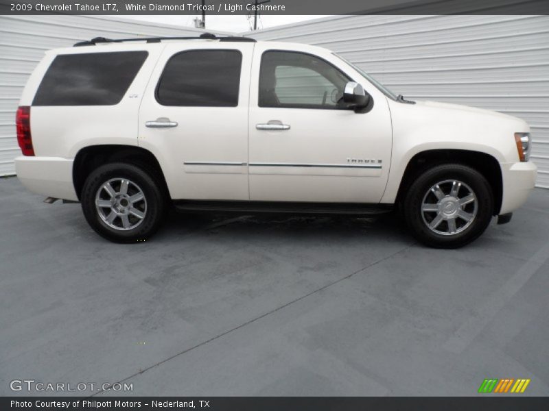White Diamond Tricoat / Light Cashmere 2009 Chevrolet Tahoe LTZ