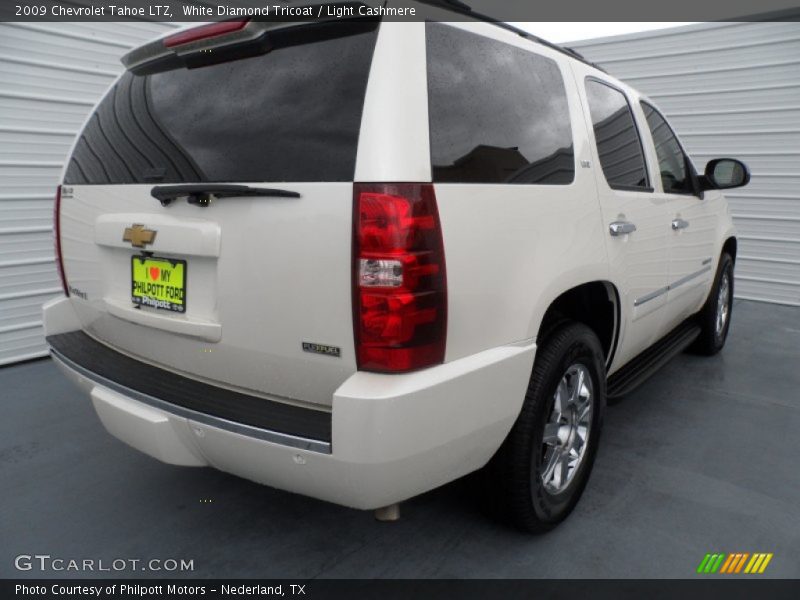 White Diamond Tricoat / Light Cashmere 2009 Chevrolet Tahoe LTZ