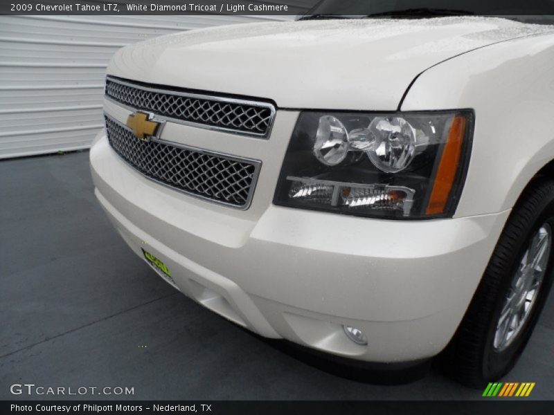 White Diamond Tricoat / Light Cashmere 2009 Chevrolet Tahoe LTZ
