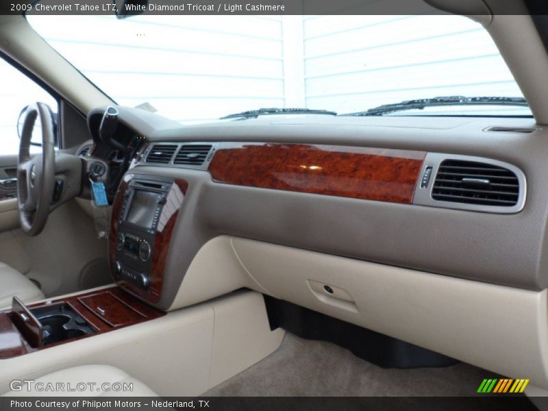 White Diamond Tricoat / Light Cashmere 2009 Chevrolet Tahoe LTZ