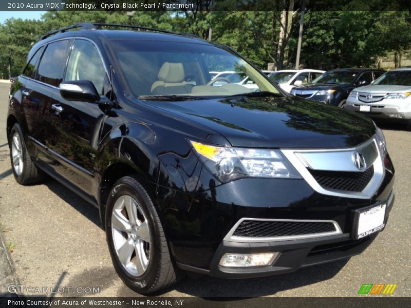 Crystal Black Pearl / Parchment 2010 Acura MDX Technology