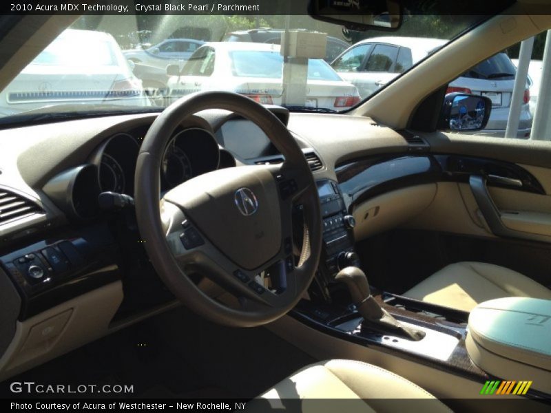 Crystal Black Pearl / Parchment 2010 Acura MDX Technology