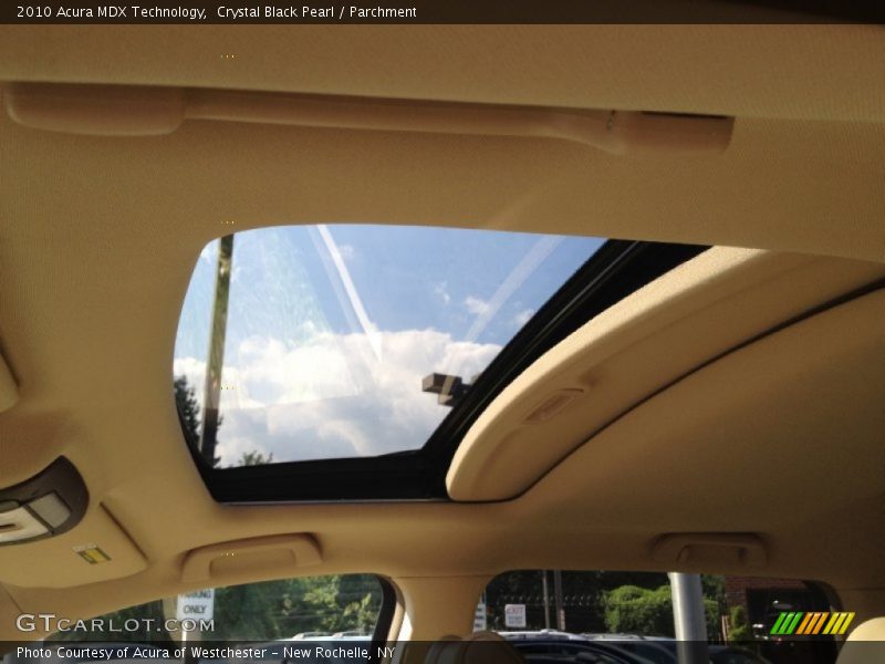 Crystal Black Pearl / Parchment 2010 Acura MDX Technology