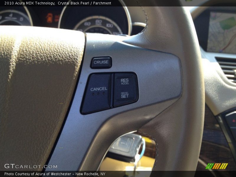 Crystal Black Pearl / Parchment 2010 Acura MDX Technology