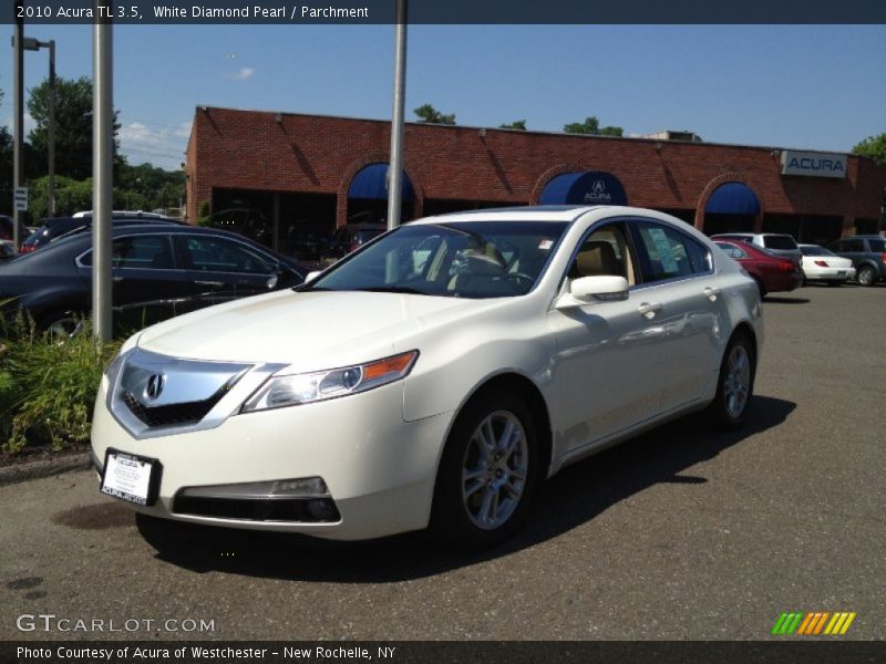 White Diamond Pearl / Parchment 2010 Acura TL 3.5