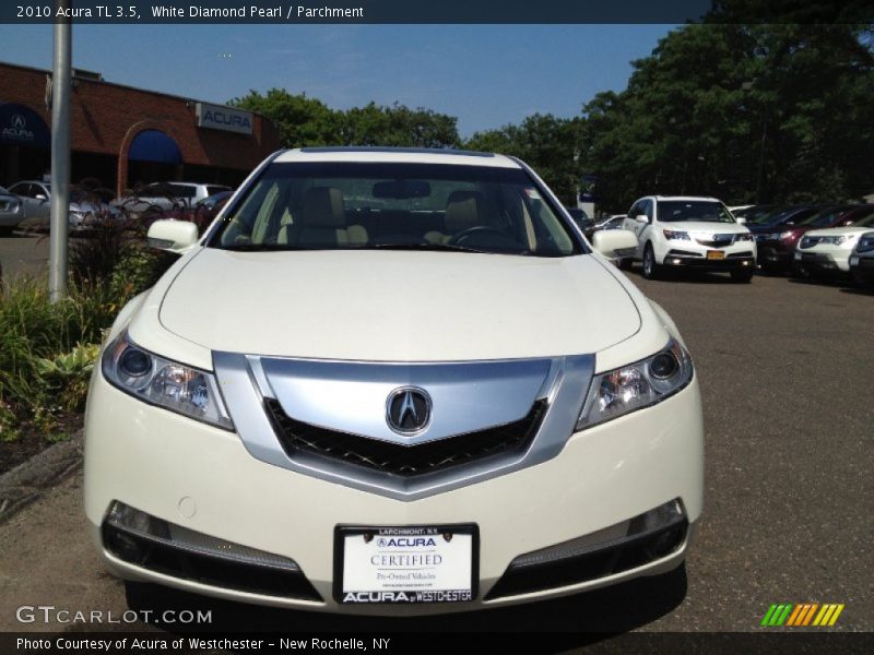 White Diamond Pearl / Parchment 2010 Acura TL 3.5