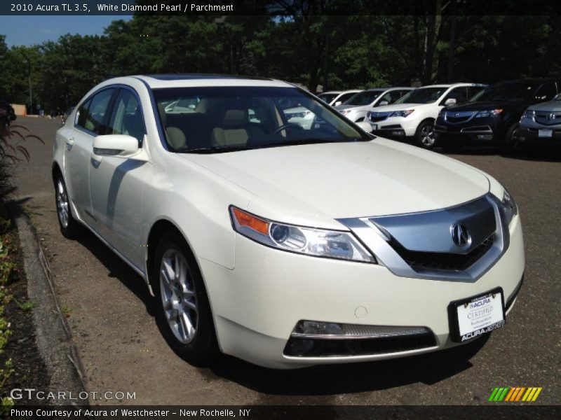 White Diamond Pearl / Parchment 2010 Acura TL 3.5