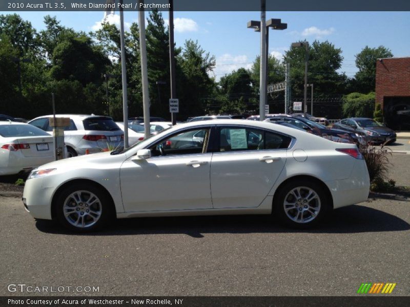 White Diamond Pearl / Parchment 2010 Acura TL 3.5