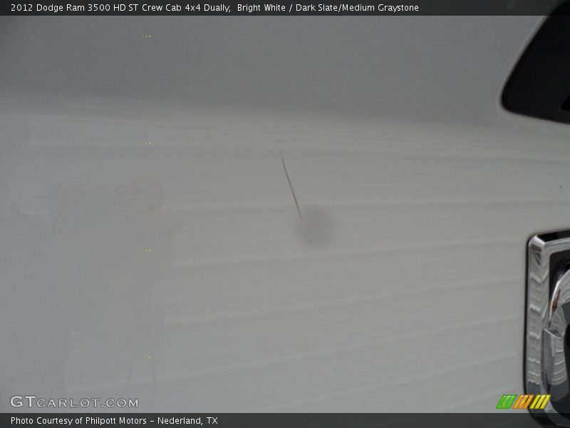 Bright White / Dark Slate/Medium Graystone 2012 Dodge Ram 3500 HD ST Crew Cab 4x4 Dually