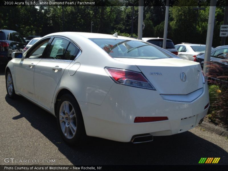 White Diamond Pearl / Parchment 2010 Acura TL 3.5