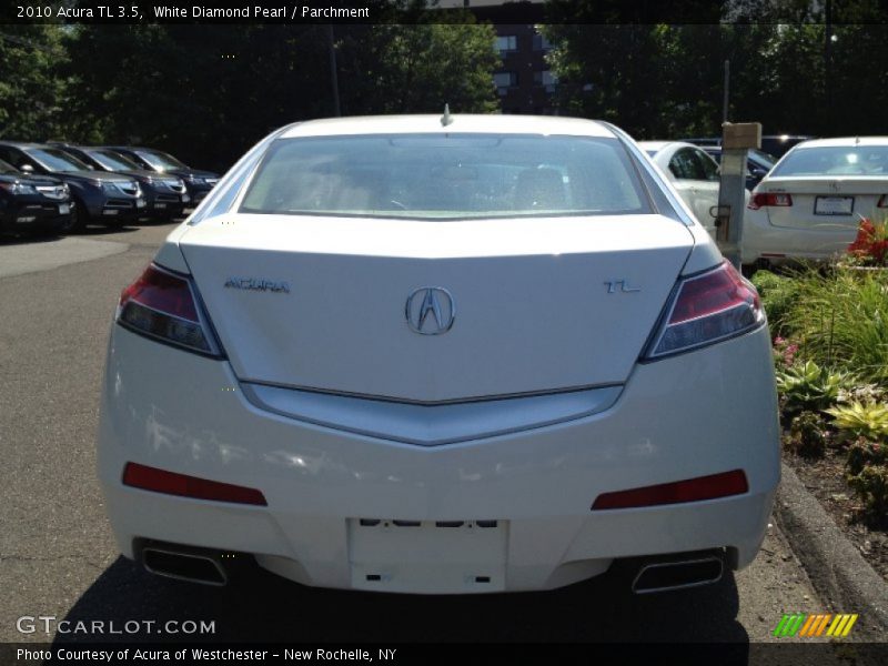 White Diamond Pearl / Parchment 2010 Acura TL 3.5