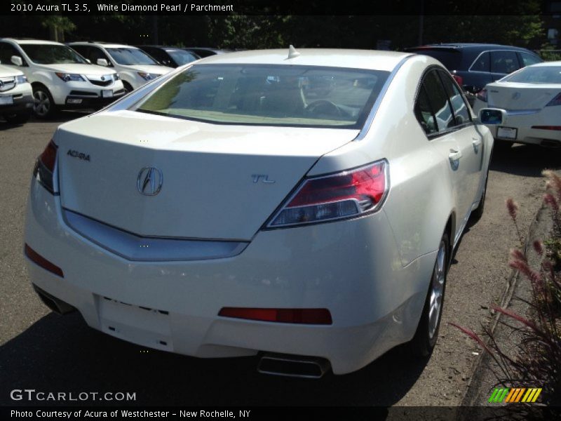 White Diamond Pearl / Parchment 2010 Acura TL 3.5