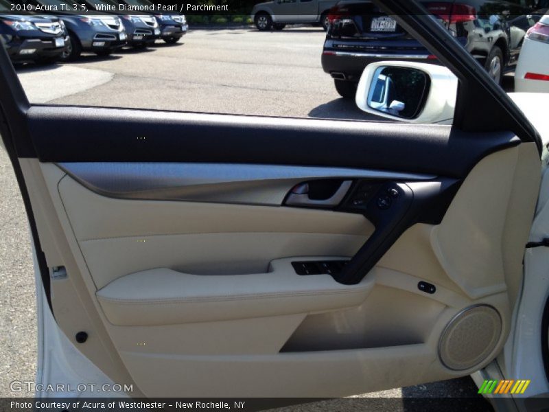 White Diamond Pearl / Parchment 2010 Acura TL 3.5
