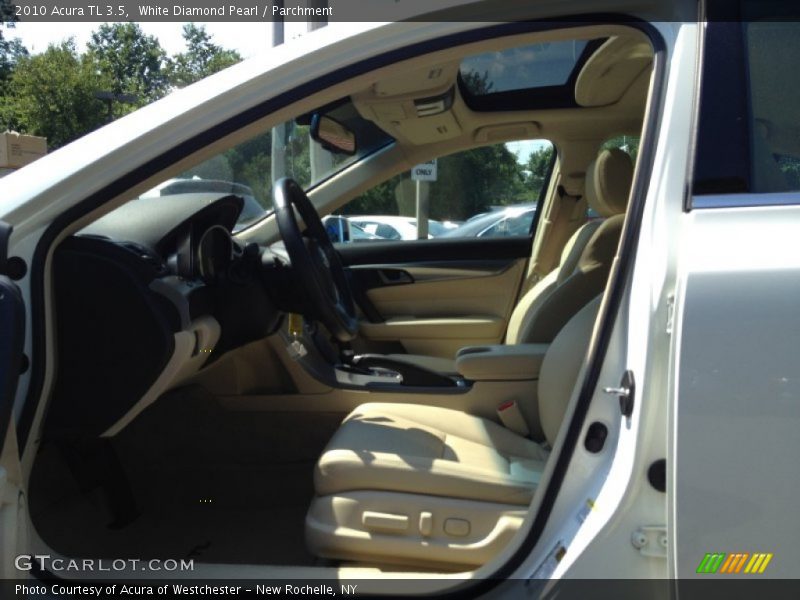 White Diamond Pearl / Parchment 2010 Acura TL 3.5