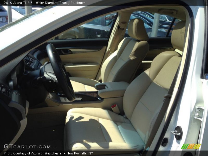 White Diamond Pearl / Parchment 2010 Acura TL 3.5