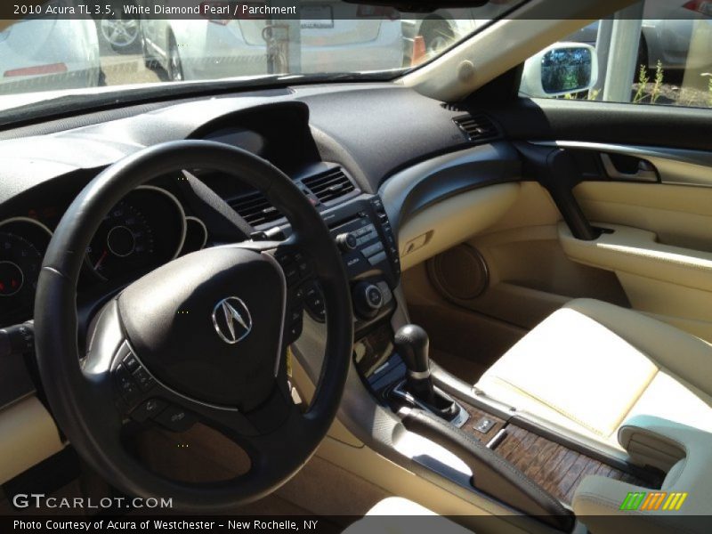 White Diamond Pearl / Parchment 2010 Acura TL 3.5