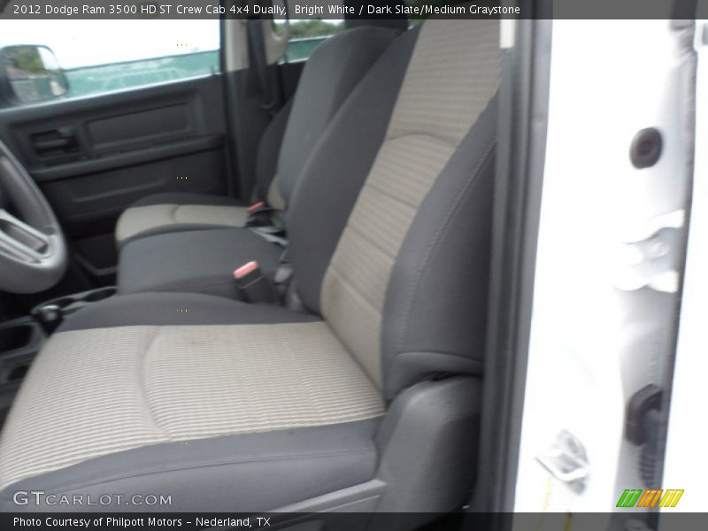 Bright White / Dark Slate/Medium Graystone 2012 Dodge Ram 3500 HD ST Crew Cab 4x4 Dually