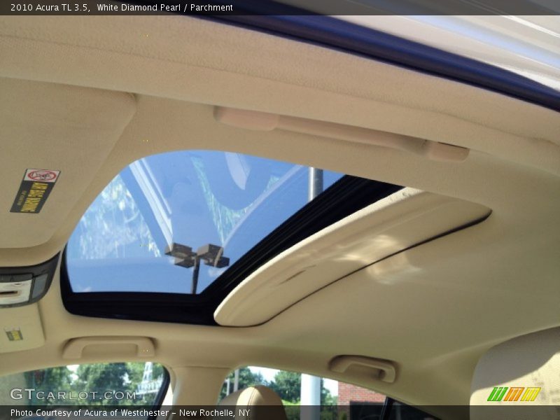 White Diamond Pearl / Parchment 2010 Acura TL 3.5
