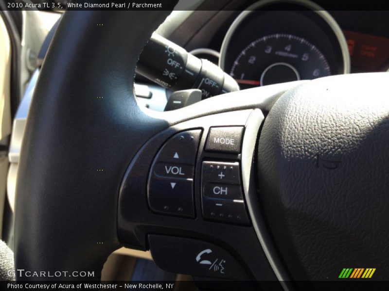White Diamond Pearl / Parchment 2010 Acura TL 3.5