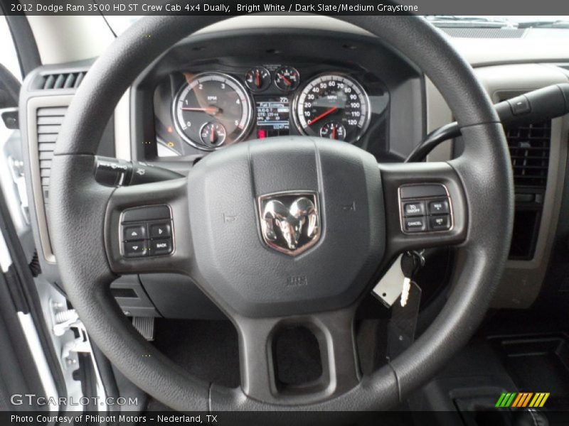  2012 Ram 3500 HD ST Crew Cab 4x4 Dually Steering Wheel