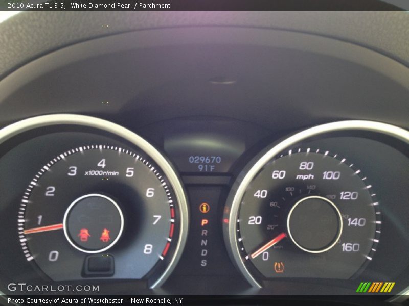 White Diamond Pearl / Parchment 2010 Acura TL 3.5