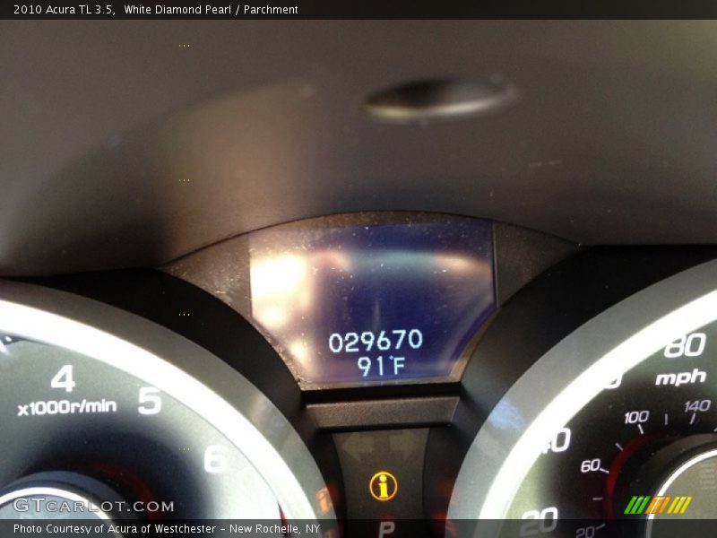 White Diamond Pearl / Parchment 2010 Acura TL 3.5
