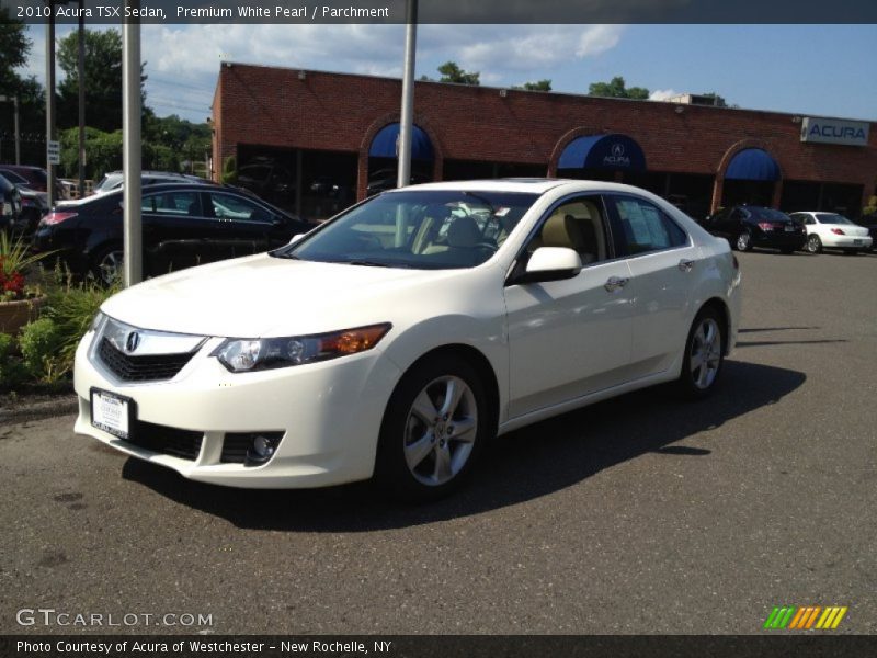 Premium White Pearl / Parchment 2010 Acura TSX Sedan
