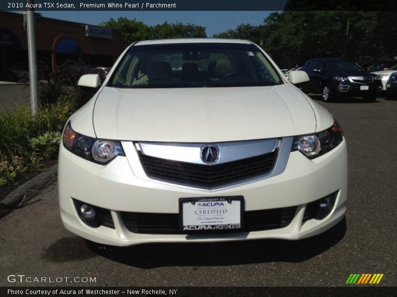 Premium White Pearl / Parchment 2010 Acura TSX Sedan