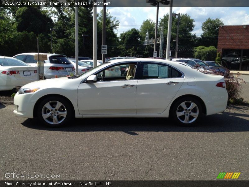 Premium White Pearl / Parchment 2010 Acura TSX Sedan