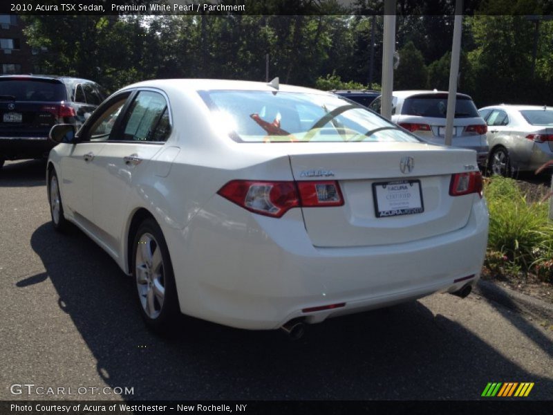 Premium White Pearl / Parchment 2010 Acura TSX Sedan