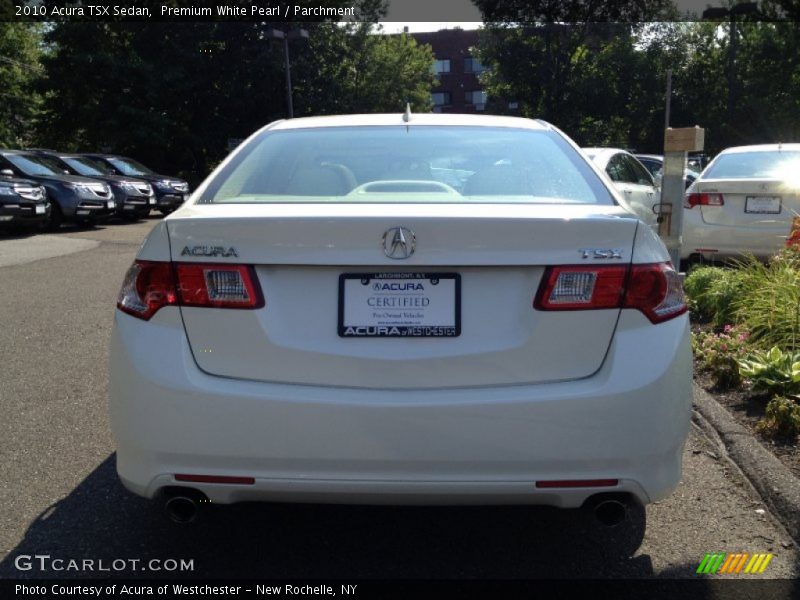 Premium White Pearl / Parchment 2010 Acura TSX Sedan