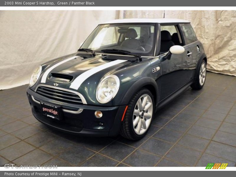 Green / Panther Black 2003 Mini Cooper S Hardtop